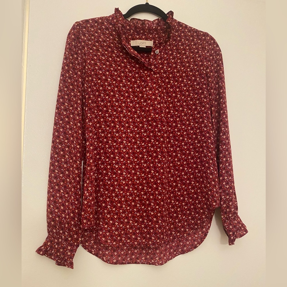Loft long sleeve blouse